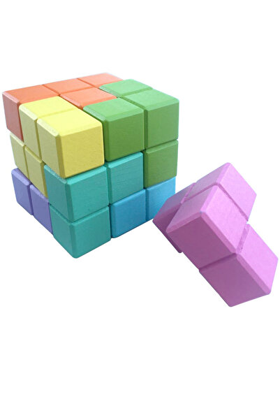 Choice 6 6 6cm B NEW 3D Wooden Soma Cube Toys Puzzle Games Brain Challenge Ga...