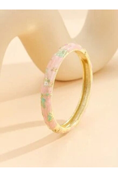 OEM 1 buc Brățară de damă placată cu aur, cu ulei Cloisonne Drip, 1 buc