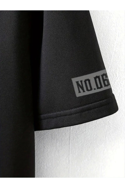 Wear Up Printed Oversize Crew Neck T-Shirt - Black