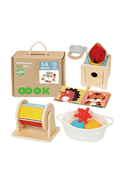 woopie Cutie VERDE XXL Educativă Montessori Senzorială 6-în-1, 5-6 Luni, 13 p...