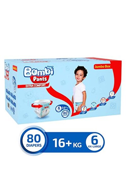 Bambi سراويل سانيتا، علبة كبيرة، مقاس 6، كبير جدًا - 80 سروال
