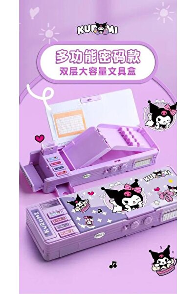 BABUN Sanrio Kuromi My Melody Cinnamonroll Pochacoo Password Lock Pencil Case...
