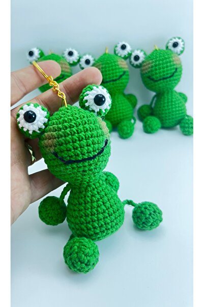 Amigurumi Kurbağa Anahtarlık