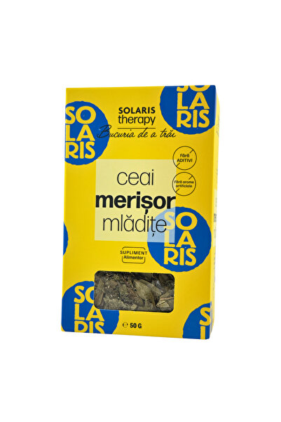 SOLARIS Ceai Mladite de Merisor, 50g, aroma Merisoare