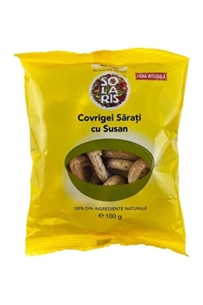 Solaris Plant Covrigei integrali sarati cu susan, fara aditivi, fara conserva...