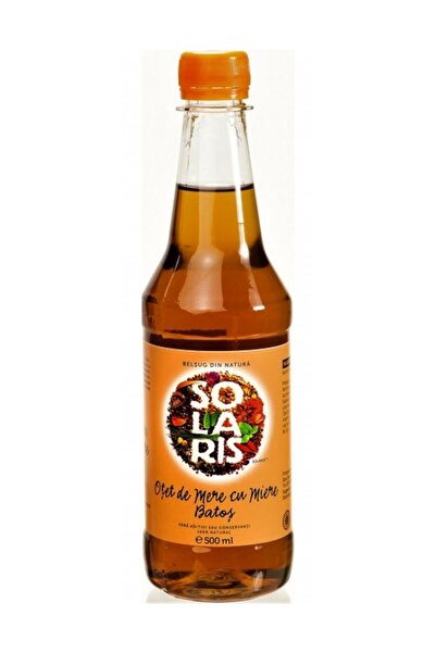 SOLARIS Otet de Mere cu Miere, 500ml, produs pentru detoxifiere, digestie si ...