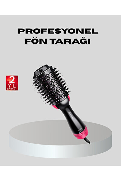teknodayım 1200W Blow Dryer Comb – 3 Heat Settings, Negative Ion, Fast and Sm...