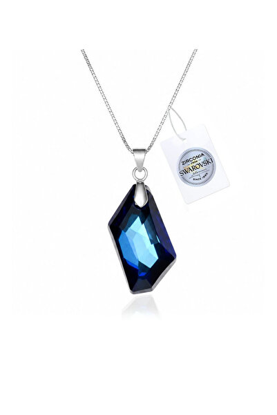 Brezza Lusso Jewelry 925 Ayar Gümüş Avusturya Kristali Taşlı 24mm Crystal Ber...