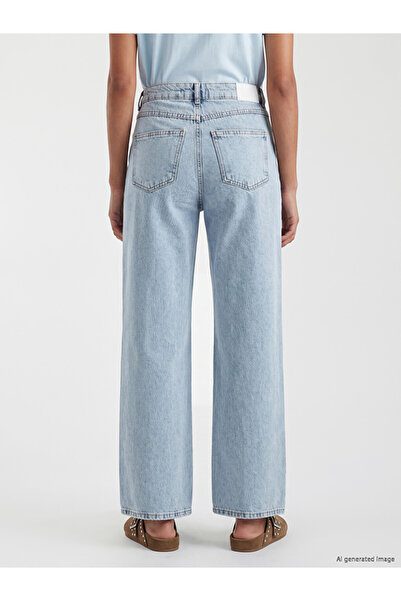 LC Waikiki XSIDE Mavi Wideleg Kadın Jean Pantolon