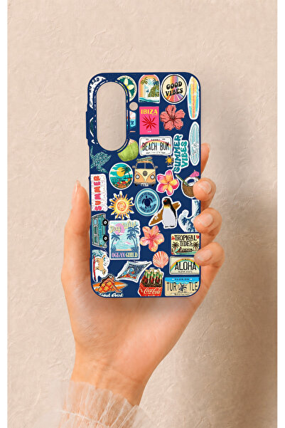 Vip Case Samsung A27 Uyumlu Summer Vibes Desenli Silikon Kılıf