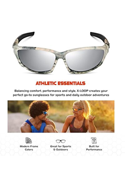 GENERAL X LOOP mens Polarized Wrap Around Sport Sunglasses X Loop Men's Polar...