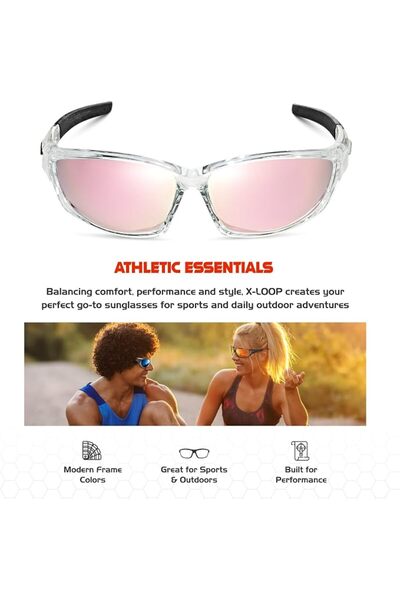 GENERAL X LOOP mens Polarized Wrap Around Sport Sunglasses X Loop Men's Polar...