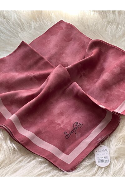 scarfella Bulut desen 90x90 cm mevsimlik soft eşarp