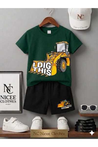 Leto Lykia Summer Children's T-Shirt Shorts Unisex (Dozer Printed)