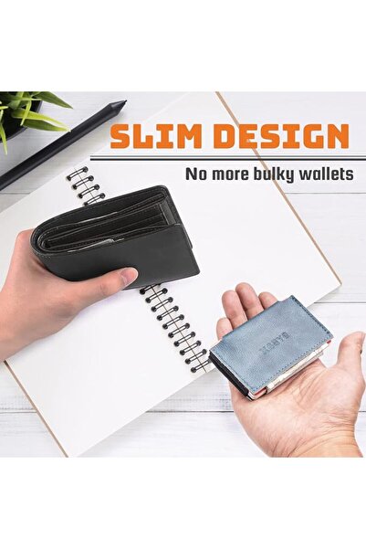 GENERAL Elastic Minimalist Wallet - Slim Front Pocket holder