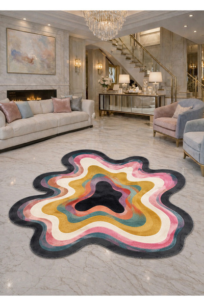 Rugs Modern Halı SDT Karışık Desenli Modern Dokuma Taban Dekoratif Halı sdtam...
