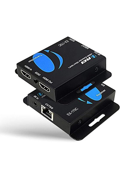 OREI موسع إشارة HDMI عبر كابلات CAT5/CAT6 مع تقنية IR يصل إلى 164 قدمًا - مخر...