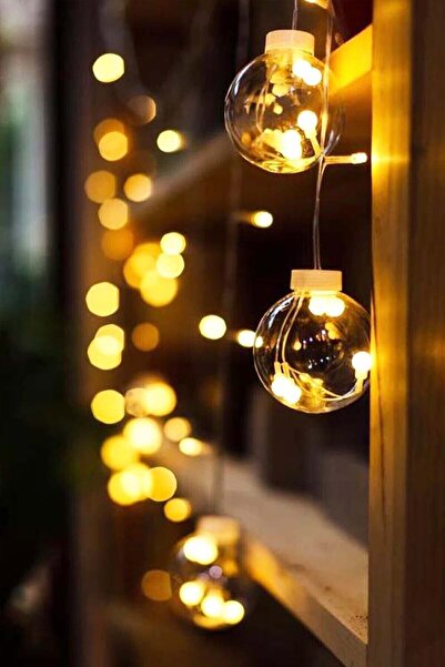 RMSGRUP Işıklı Top Perde Led Fişli Animasyonlu 12 Saçak Ampul 3 Metre