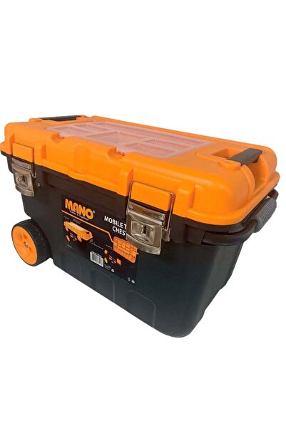 MANO صندوق أدوات متنقل TKM-28 مع عجلات وقفل معدني - 646 × 415 × 390 مم