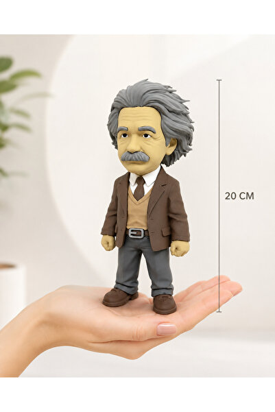 VRDCHLOE Albert Einstein Heykeli 20 cm - Bilim İnsanı Temalı Ofis Masaüstü He...