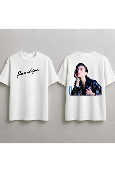 MAGORS Dua Lipa majica sa printom, unisex, oversized kroj, 100% pamuk, okrugl...