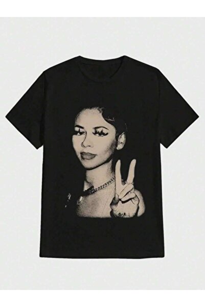 799 Vintage Fan Pullover Short Sleeve Tee Casual Digital Print Pure Heavy 100...