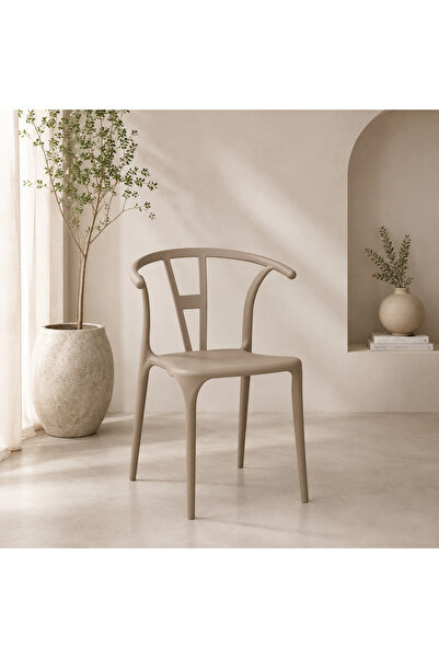 N.zone Modern Chair with Elegant Curved Design and Durable Plastic Frame - Id...
