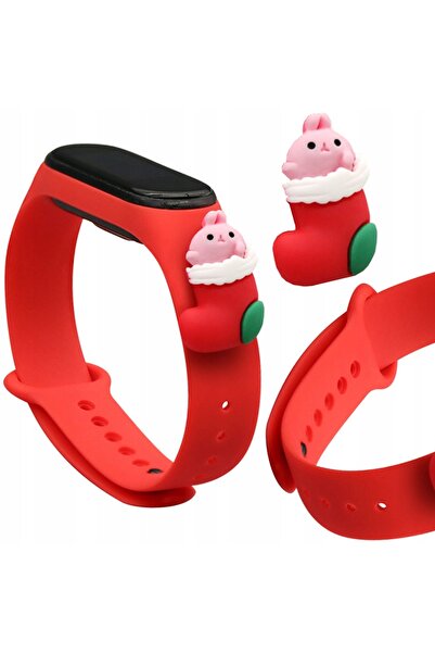 Hurtel Curea din silicon de iarnă cu Moș Crăciun pentru Xiaomi Mi Band 4 3