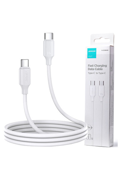 Joyroom Cablu USB-C 60W 3A PD QC 1M pentru telefoane și tablete, încărcare ra...