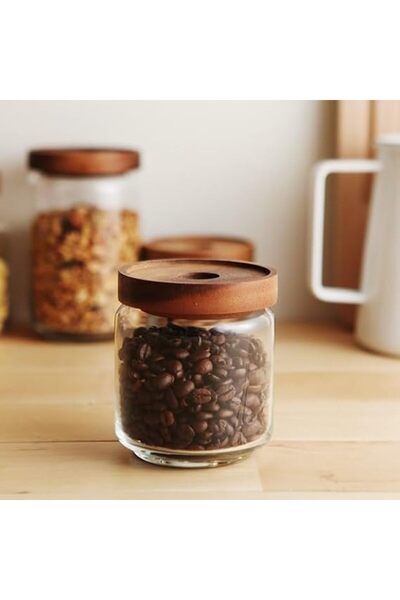 Generic 16 OZ (500 ml) Glass Food Storage Jar with Lid(set of 3),Airtight Can...
