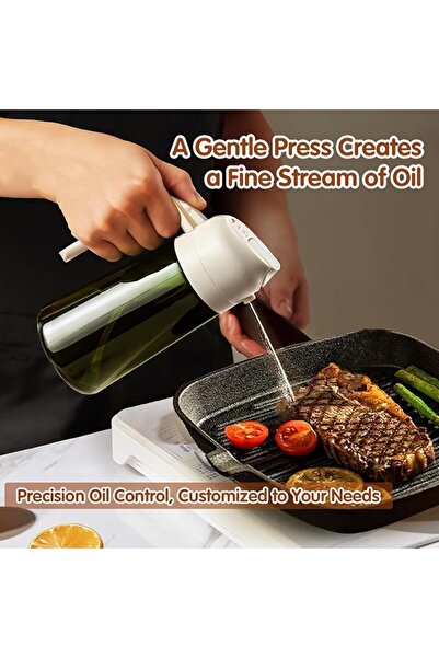 GENERAL YARRAMATE 470ml Light-Blocking Dark Oil Sprayer for Cooking, 2 in 1 O...