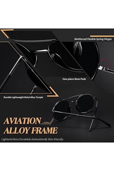PUKCLAR Sunglasses for Men Polarized - Lightweight TR90 Frame - UV400 Protect...