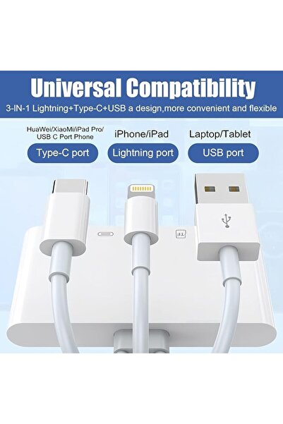 GENERAL قارئ بطاقات SD 5 في 1 - قارئ بطاقات متوافق مع أجهزة iPhone/iPad، وأجه...