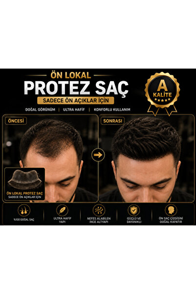 Hairtime Ön Açıklara Premium Çözüm ÖN LOKAL PROTEZ SAÇ