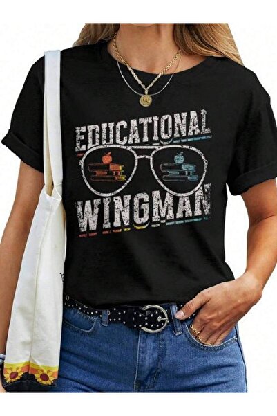 LİNA06 Educational Wingman Assisting Teacher Teaching Assistant Women T-Shirt