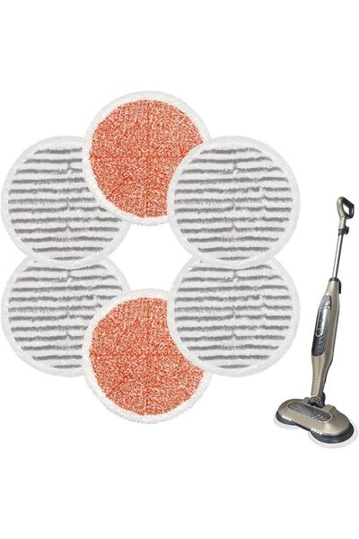STARSTAR 6-Pack Replacement Steam Mop Pads Microfiber Reusable for Shark S700...