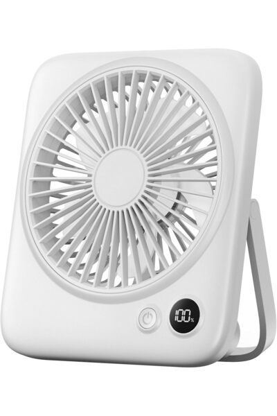 STARSTAR Portable rechargeable cordless desktop fan, small and quiet, suitabl...