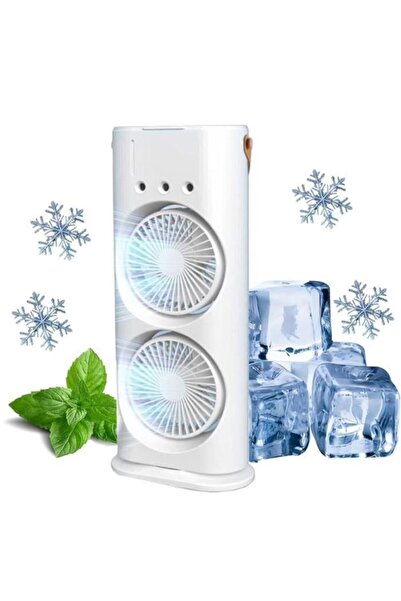 STARSTAR Portable 3-in-1 Dual-Fan Rechargeable Sprayer with Water Tank and 3 ...