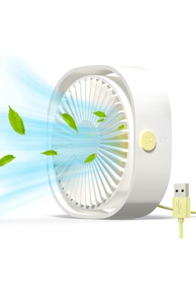 STARSTAR Mini USB fan, portable fan, silent fan, desk fan with 3 adjustable s...