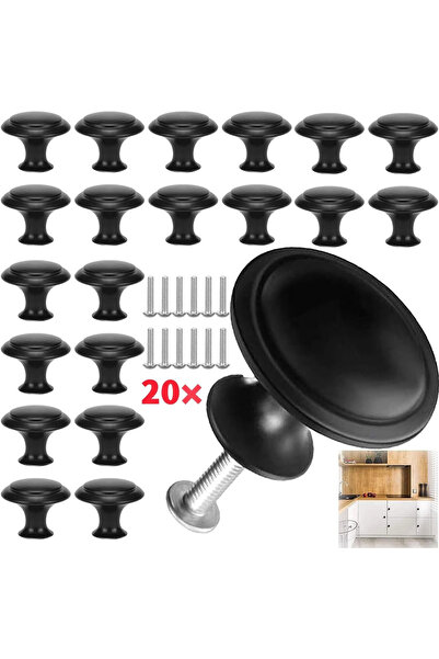 STARSTAR 20 furniture knobs, handles, cabinet knobs, door handles, black stai...