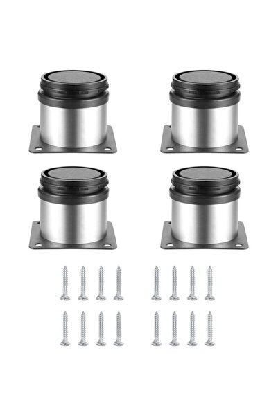 STARSTAR Four-piece adjustable furniture leg set, height-adjustable metal tab...