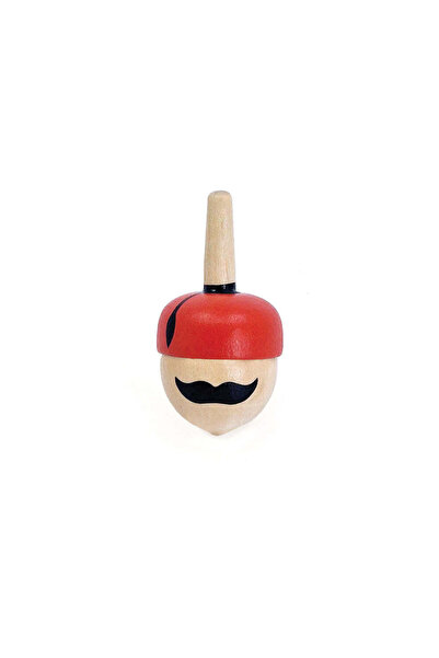 Svoora Wooden Spinning Top with Whiskers and Fringes - Spinning Hats Collection