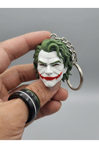 Genel Markalar Batman Joker Yüz Anahtarlık - Joker Face Keychain Charm