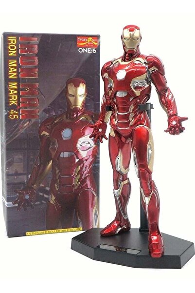 Ironman 4X4 CRAZY TOYS Marvel Avengers Iron Man MK45 Tony Stark 30cm Action F...
