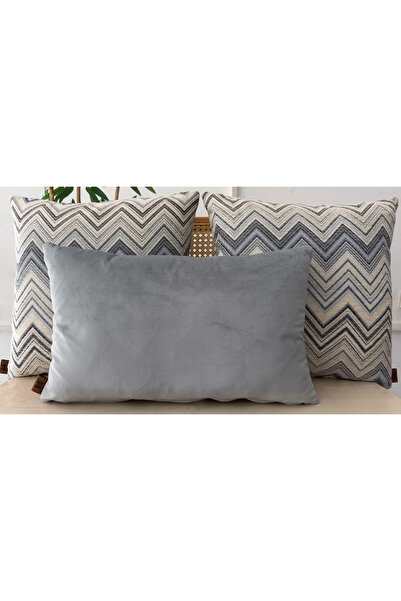 Elanora Home Decorative cushion covers, high-quality woven fabric, set of 3