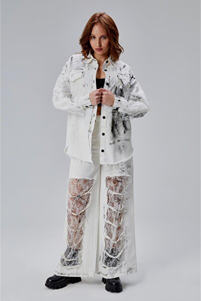 TASARIM DANTELLİ TAKIM CEKET PANTOLON