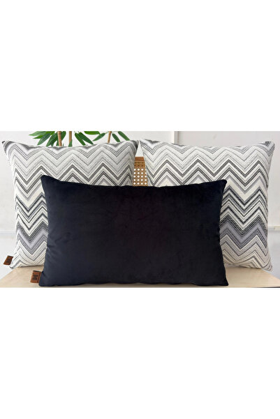Elanora Home Decorative cushion covers, high-quality woven fabric, set of 3