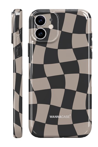 WANNACASE Iphone 12 checkmate classic essential slim full cover glossy printi...