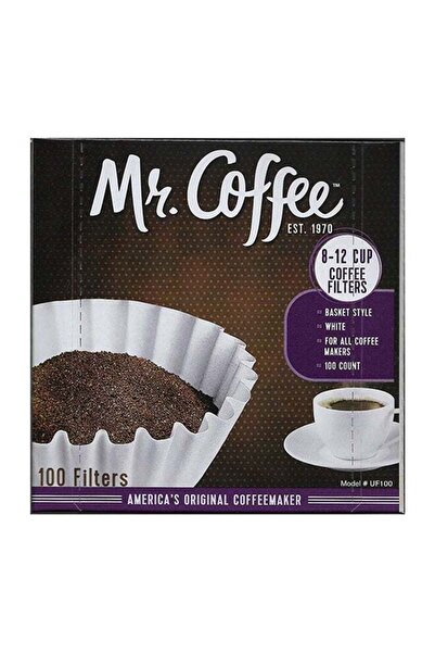 mr.coffe عبوة فلاتر قهوة من ماركة Mr. Coffee تحتوي على 100 قطعة (8-12 كوب) با...