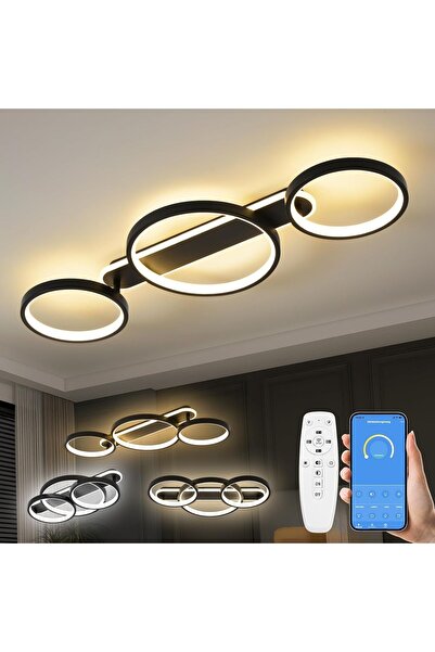 Dotail Plafonieră LED, 36W, lumină reglabilă (3000K–6500K), design modern, 78...